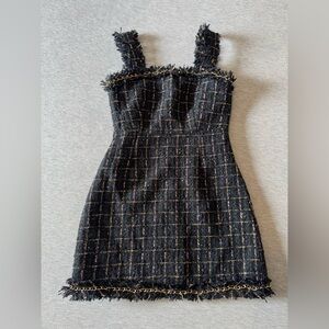 Tweed Square Neck Mini Dress - by SinceThen